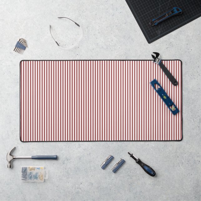 Red stripes desk mat (Workstation)