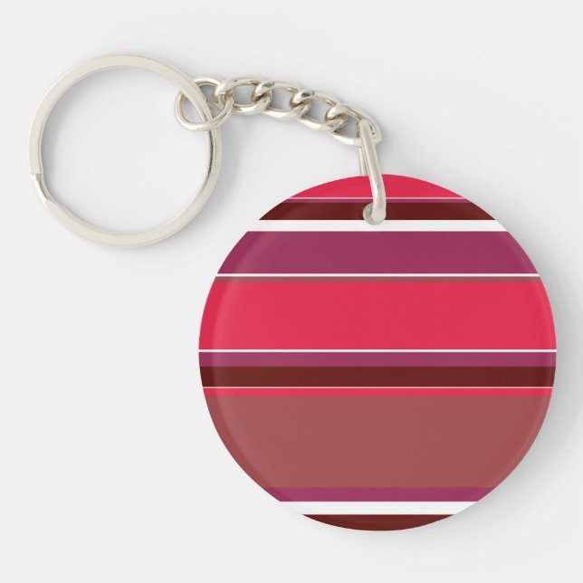 Red stripes key ring (Front)