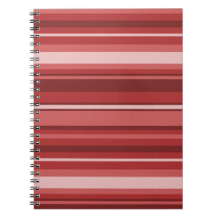 Red stripes notebook