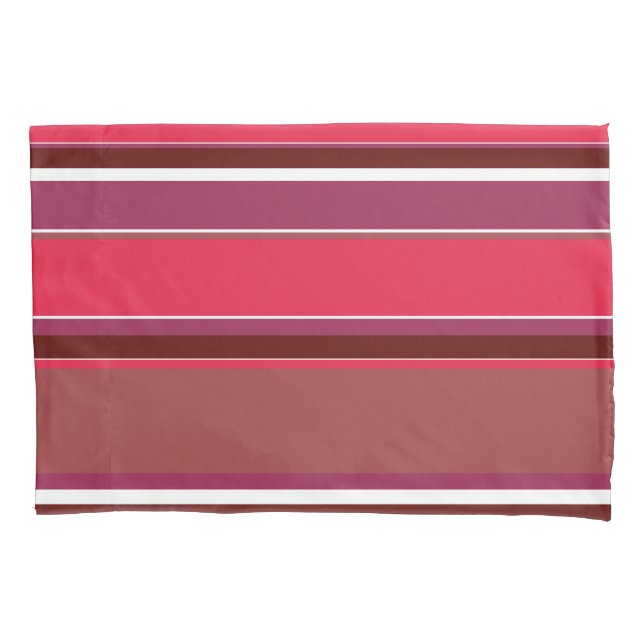 Red stripes pillowcase (Front)
