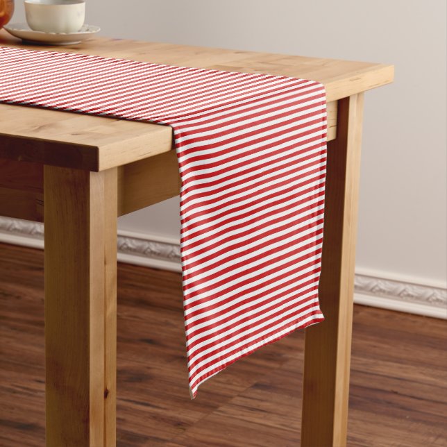 Red Stripes Table Runner (In Situ)