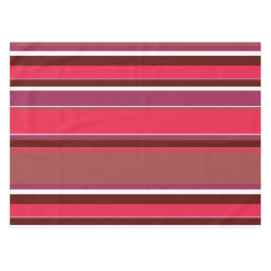 Red stripes tablecloth