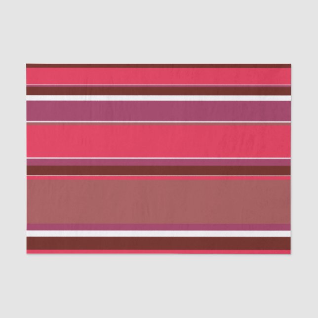 Red stripes tissue paper (Front)