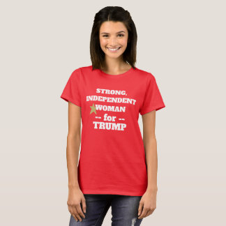 RED Strong woman for Trump T-Shirt