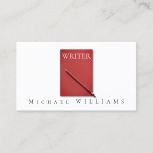 Red style professional cover business card