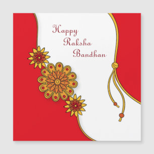 Red Stylised Happy Raksha Bandhan