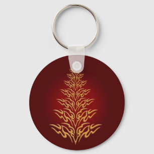 Red Stylish Christmas Tree Key Chain