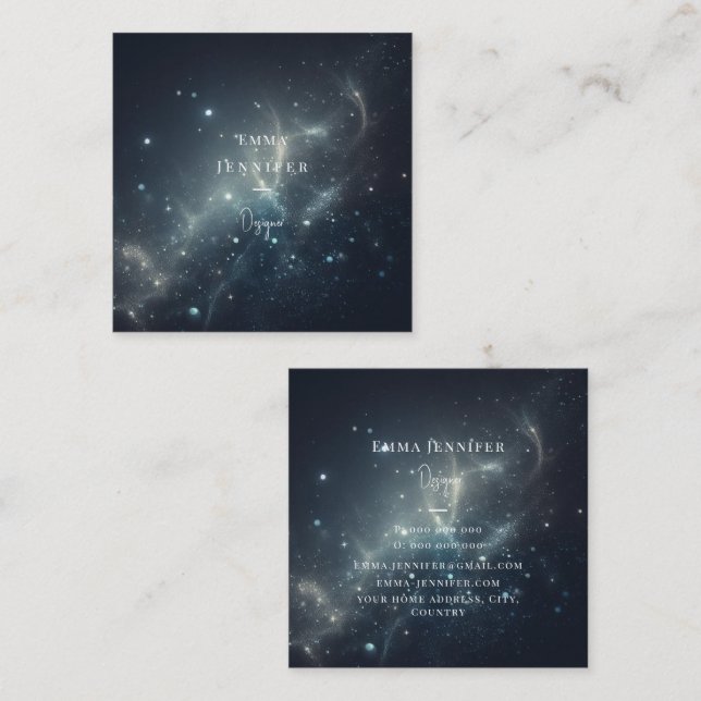 Red Subtle gentle glitter background Square Business Card (Front/Back)