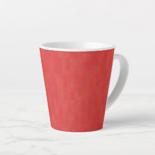 Red subtle minimalist, elegant pattern latte mug