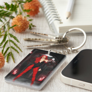 Red Succubus Key Ring
