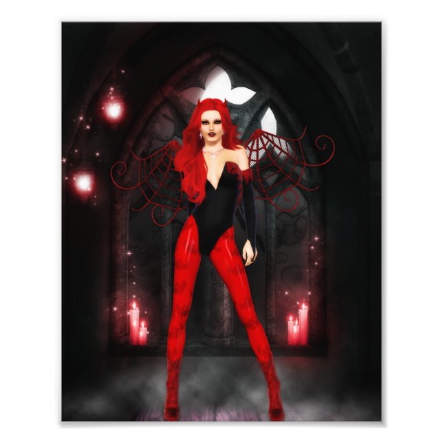 Red Succubus Photo Print (Front)
