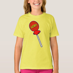 Red Sucker Screwball Graphics Yellow T-Shirt