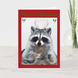 red sugar christmas holiday card