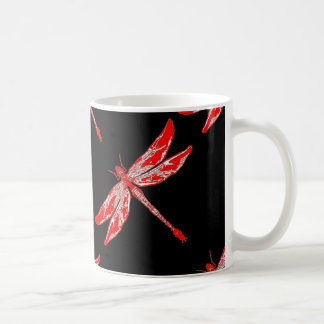 Red Summer Dragonfly Gifts Coffee Mug