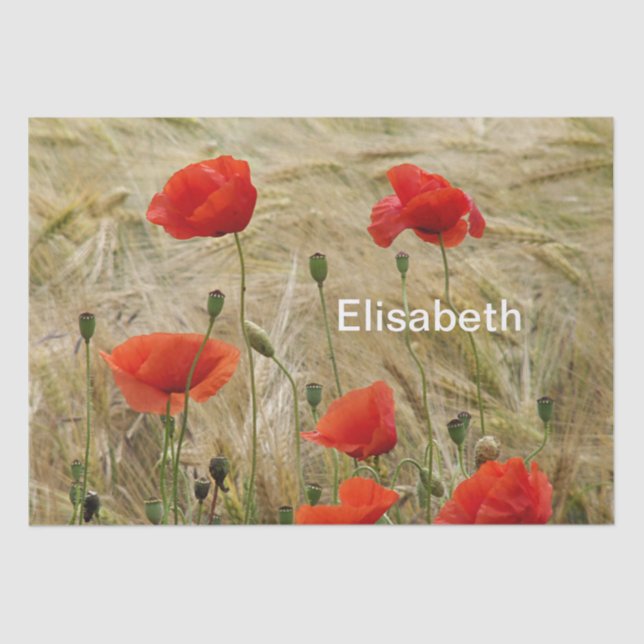 red summer flower paper (Front)