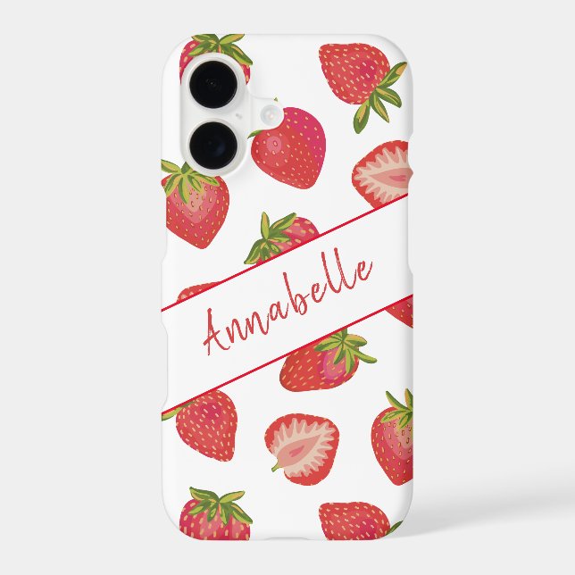 Red Summer Strawberry Pattern (Back)