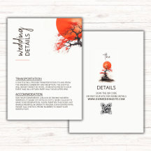 Red Sun and Old Sakura Wedding Details