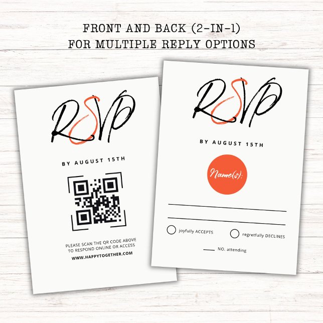 Red Sun and Old Sakura Wedding RSVP Card (Creator Uploaded)