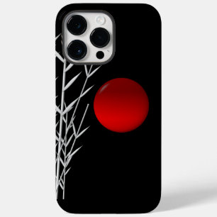 Red sun black white zen Case-Mate iPhone 14 pro max case