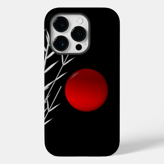 Red sun black white zen    Case-Mate iPhone case (Back)