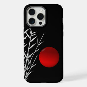 Red sun black white zen    iPhone 15 pro max case