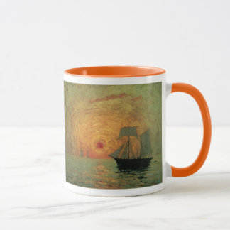 Red Sun by Maxime Maufra, Vintage Impressionism Mug