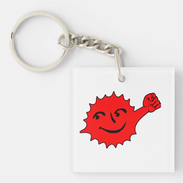 Red Sun Cheer Mascot Key Ring (Front)