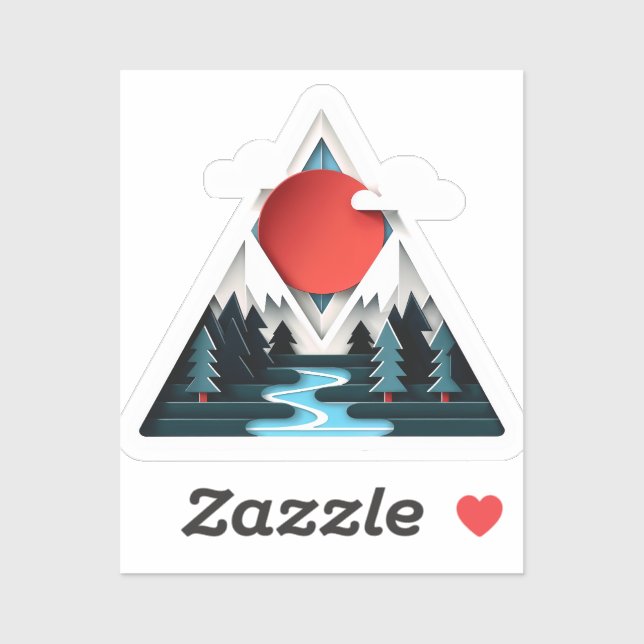 Red Sun Forest Landscape (Sheet)