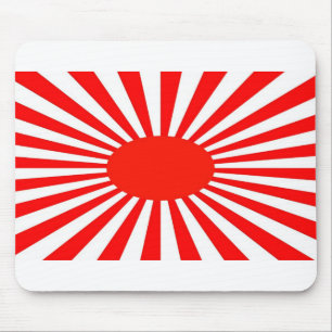 red sun mouse mat
