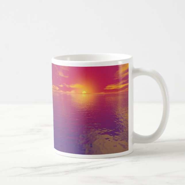 Red Sunset Coffee Mug (Right)