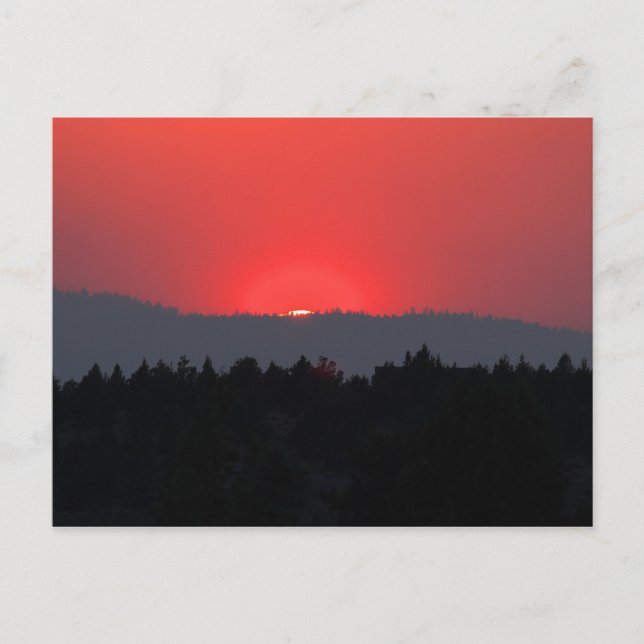 RED SUNSET POSTCARD (Front)