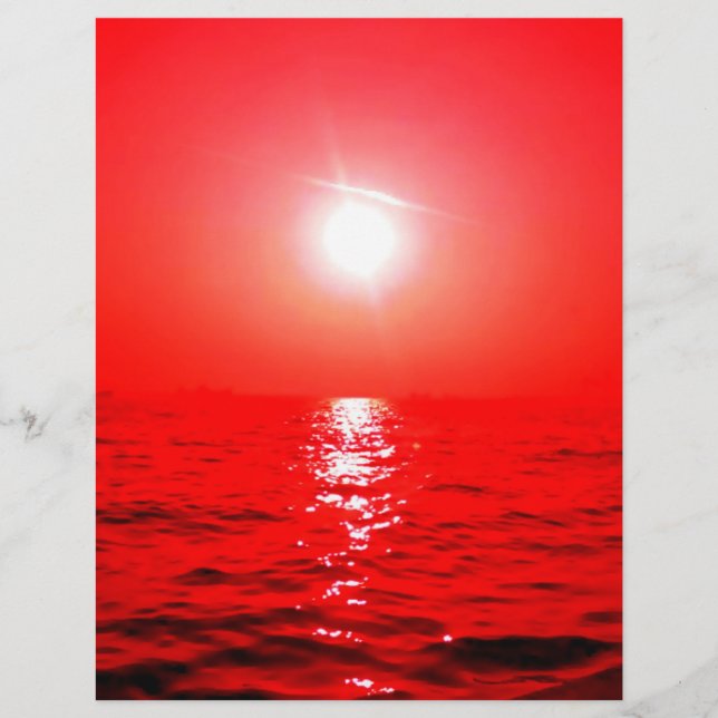 Red  Sunset Seascape (Front)