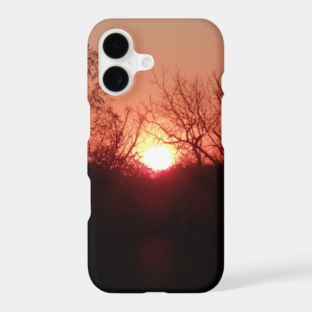 Red Sunset Silhouette iPhone 7 Case (Back)