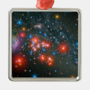 Red Super Giant Cluster Metal Tree Decoration