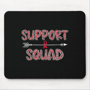 red support squad blood cancer awareness warrior s mouse mat