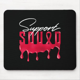 Red Support Squad Matching tees Mouse Mat