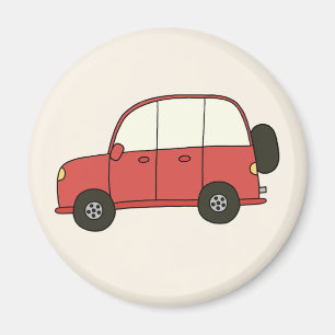 Red SUV Magnet