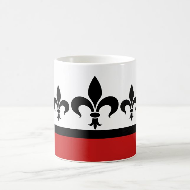 Red Swanky Fleur De Lis Mug (Center)