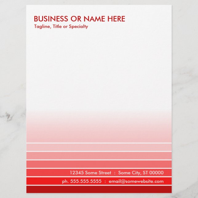 red swatch letterhead design (Front)