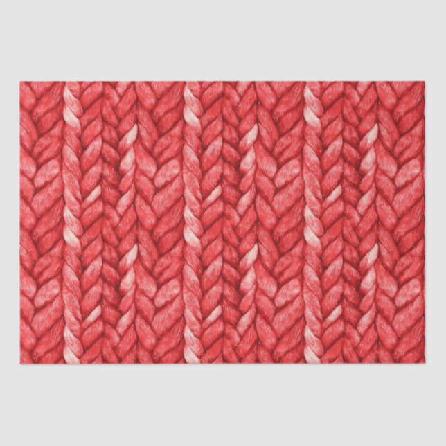 Red Sweater Birthday Tissue Paper (Front)