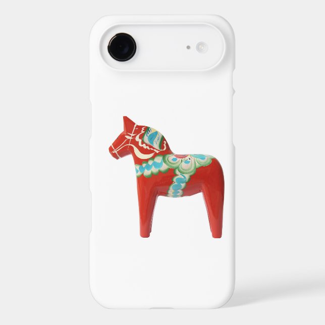 Red Swedish Dala Horse Case-Mate iPhone Case (Back)