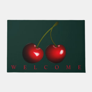 Red Sweet Cherries Doormat - Chose Colours