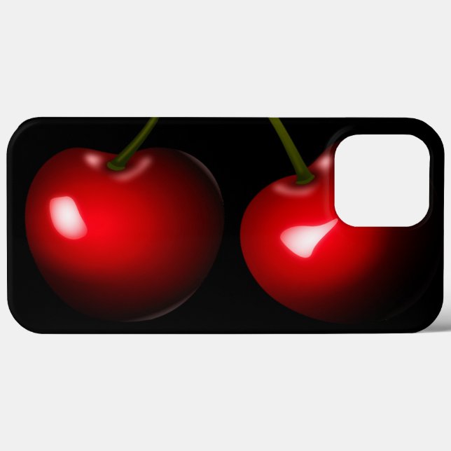 Red Sweet Cherries iPhone Case - Choose Colour (Back (Horizontal))