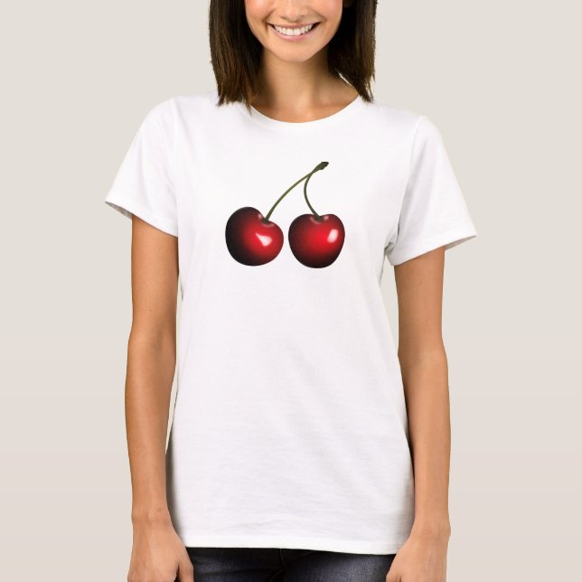 Red Sweet Cherries T-Shirt (Front)