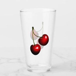 Red Sweet Cherry Glass