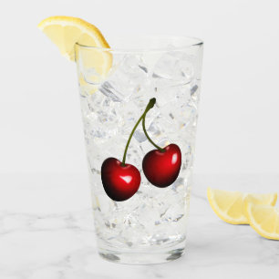 Red Sweet Cherry Glass