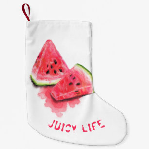 Red Sweet Juicy Watermelon Christmas Stocking