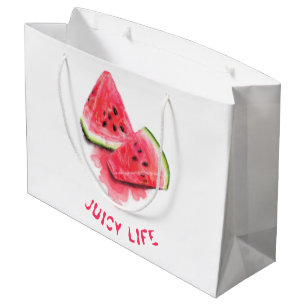Red Sweet Juicy Watermelon Pieces Tasty - Fresh Large Gift Bag