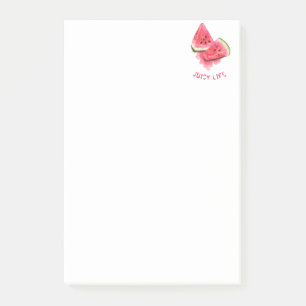 Red Sweet Juicy Watermelon Pieces Tasty - Fresh Post-it Notes