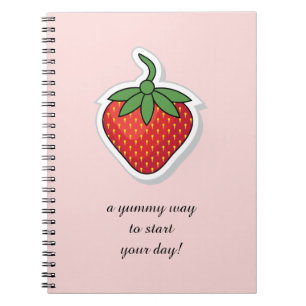 Red Sweet Strawberry - edit phrase Notebook
